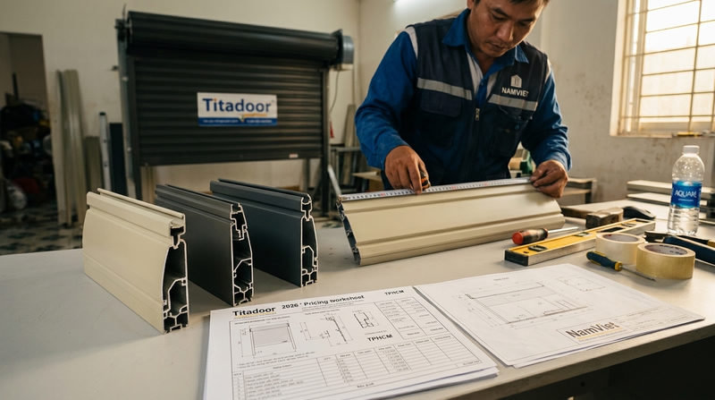 Bảng báo giá cửa cuốn Titadoor 2026 trọn gói tại TPHCM