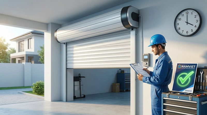 Bảng b&aacute;o gi&aacute; dịch vụ sửa motor cửa cuốn gi&aacute; rẻ, minh bạch