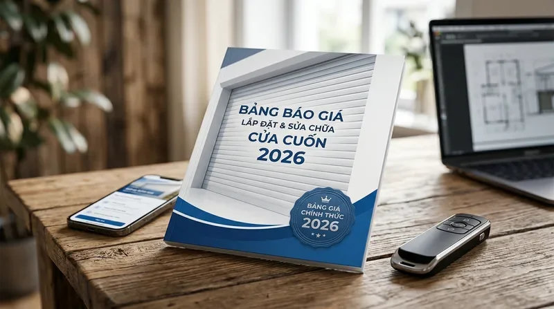 Bảng B&aacute;o Gi&aacute; Lắp &Dstrok;ặt & Sửa Chữa Cửa Cuốn 2026 Mới Nhất