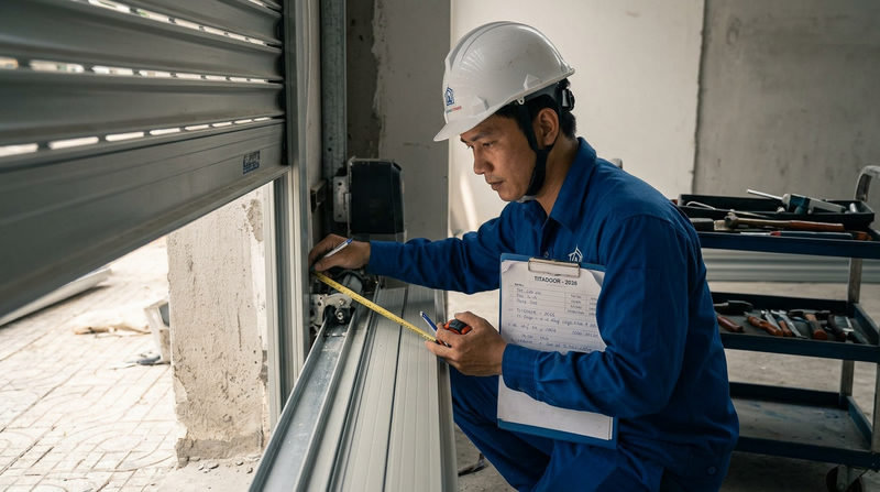 B&aacute;o gi&aacute; thi c&ocirc;ng cửa cuốn Titadoor TPHCM 2026 trọn g&oacute;i