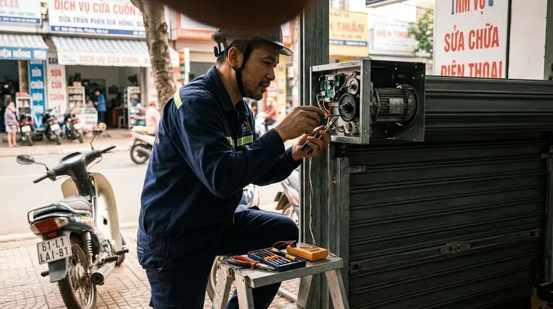 C&aacute;c dịch vụ cửa cuốn phường Di&ecirc;n Hồng chuy&ecirc;n nghiệp