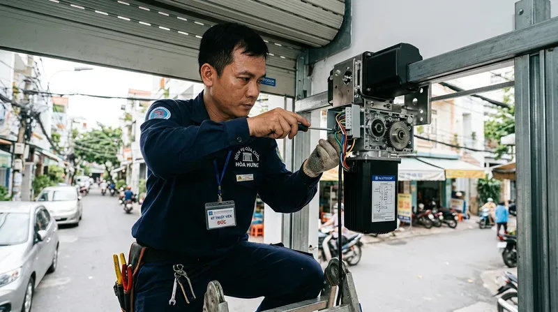C&aacute;c dịch vụ cửa cuốn phường H&ograve;a Hưng chuy&ecirc;n nghiệp