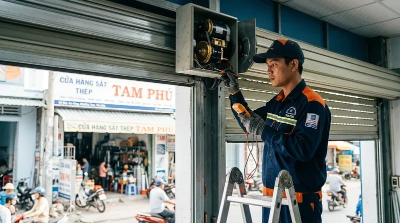 Các dịch vụ cửa cuốn phường Tam Phú chuyên nghiệp chúng tôi cung cấp