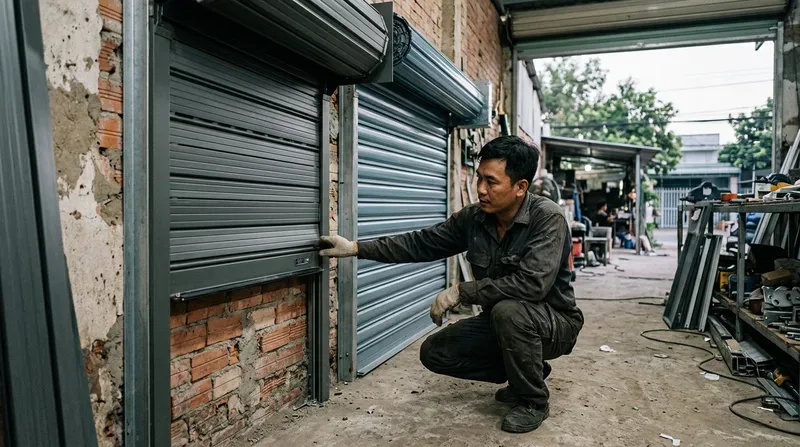 Các dòng cửa cuốn phổ biến: Nên chọn khe thoáng hay tấm liền?