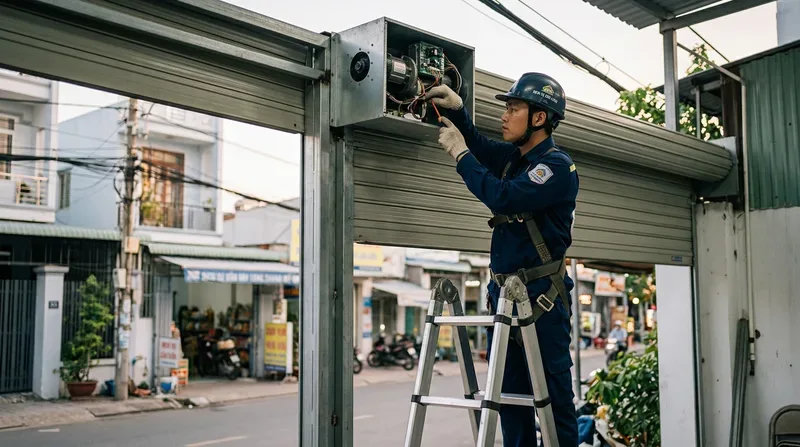 Các hạng mục dịch vụ cửa cuốn phường Long Thạnh Mỹ phổ biến