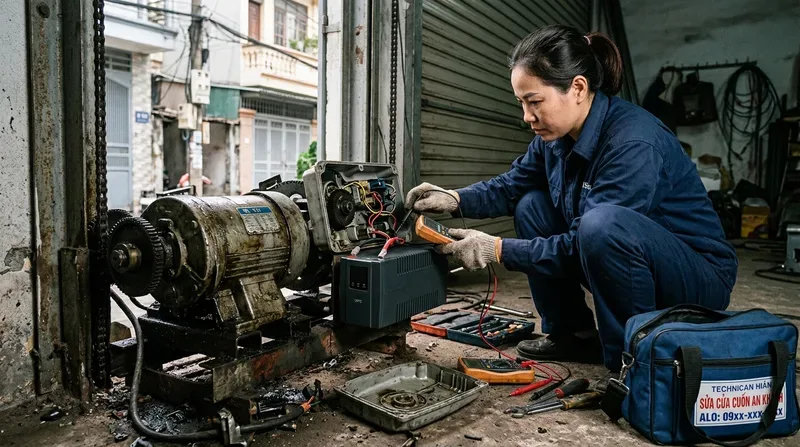 C&aacute;c lỗi cửa cuốn phổ biến nhận sửa chữa tận nơi
