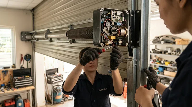 C&aacute;c lỗi cửa cuốn phổ biến thợ nhận sửa chữa tại nh&agrave;