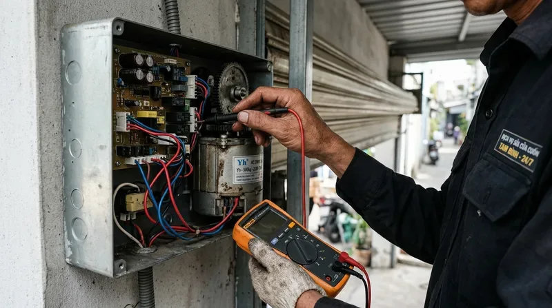 C&aacute;c lỗi cửa cuốn phổ biến v&agrave; c&aacute;ch tự khắc phục tạm thời