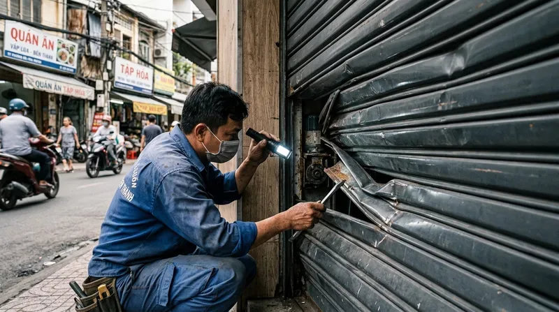 C&aacute;c Lỗi Cửa Cuốn Thường Gặp Cần Gọi Thợ Khắc Phục Ngay