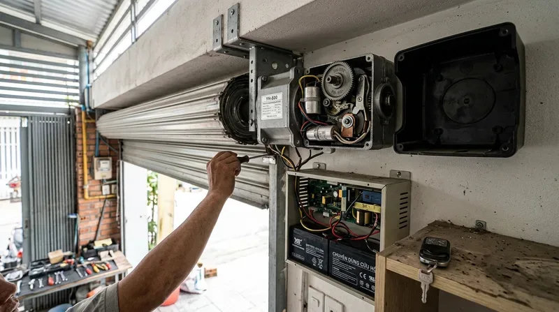 C&aacute;c lỗi cửa cuốn thường gặp v&agrave; c&aacute;ch tự khắc phục tạm thời