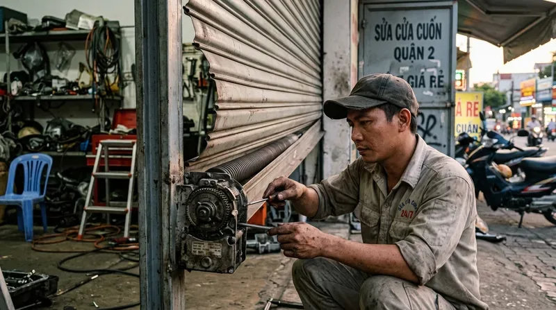 C&aacute;c lỗi cửa cuốn thường gặp v&agrave; c&aacute;ch tự xử l&yacute; tạm thời