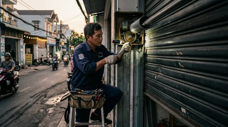 Các lỗi cửa cuốn thường gặp và hướng dẫn xử lý khẩn cấp