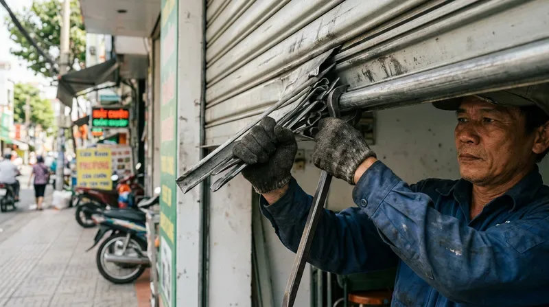 C&aacute;c lỗi phổ biến cần gọi thợ sửa cửa cuốn tại nh&agrave; ngay