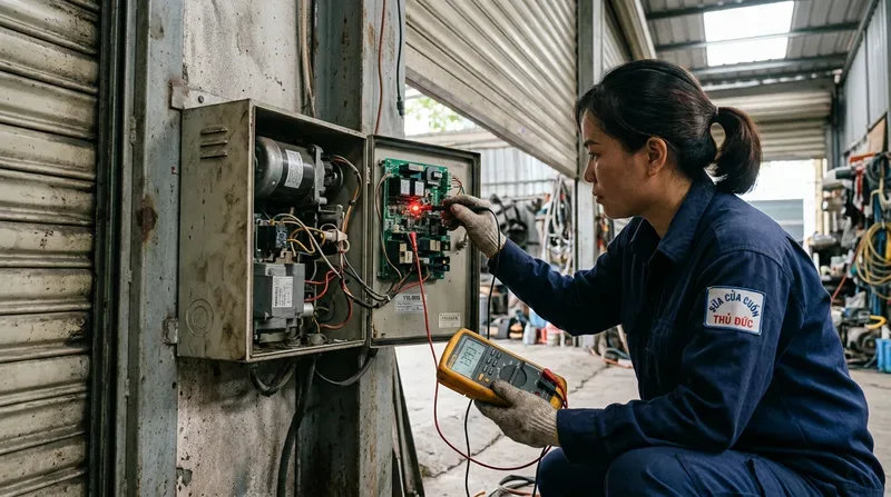 Các lỗi phổ biến cần gọi thợ sửa cửa cuốn Thủ Đức ngay