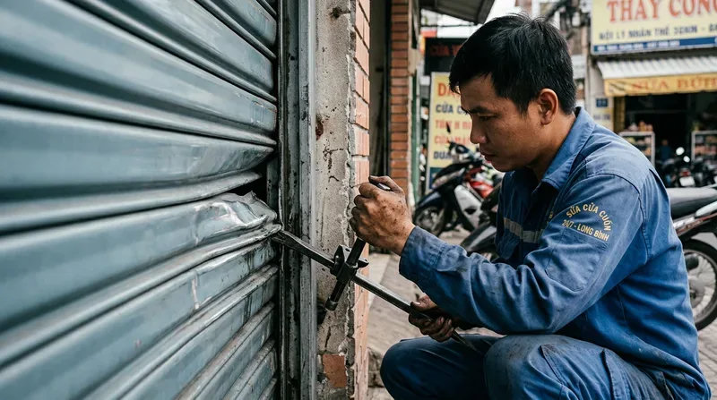Các sự cố cửa cuốn thường gặp cần gọi thợ xử lý gấp
