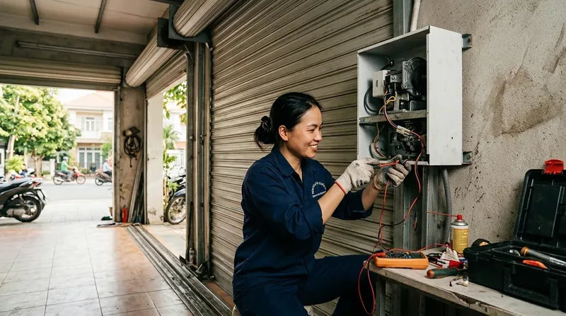 Chi tiết dịch vụ thi công và sửa cửa cuốn phường Tân Kiểng