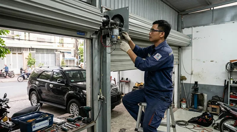 Dịch vụ lắp &dstrok;ặt v&agrave; sửa cửa cuốn phường Ph&uacute; Thuận trọn g&oacute;i