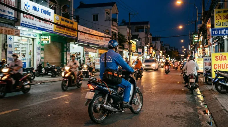 Mạng lưới thợ sửa cửa cuốn nhanh Hiệp Tân: Có mặt sau 15-30 phút