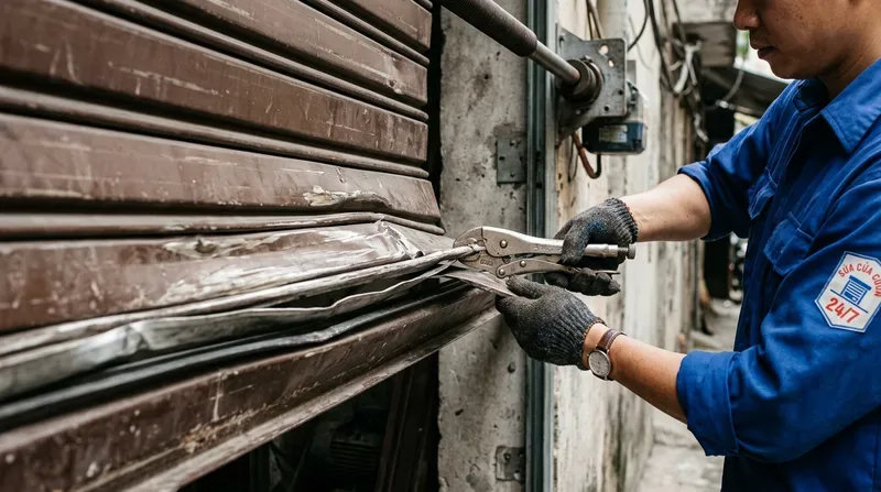 Nhận biết các lỗi cửa cuốn phổ biến cần gọi thợ ngay