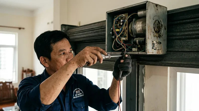 Nhận diện c&aacute;c lỗi cửa cuốn phổ biến v&agrave; c&aacute;ch xử l&yacute; khẩn cấp