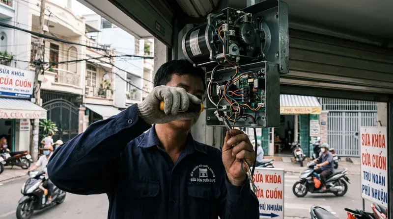 Tổng hợp c&aacute;c lỗi cửa cuốn phổ biến ch&uacute;ng t&ocirc;i nhận sửa chữa