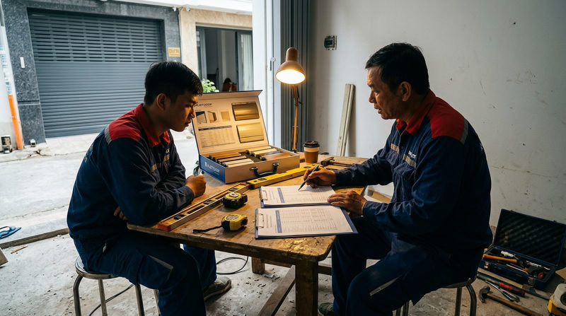Bảng Gi&aacute; Thi C&ocirc;ng Cửa Cuốn Austdoor Trọn G&oacute;i Mới Nhất 2026