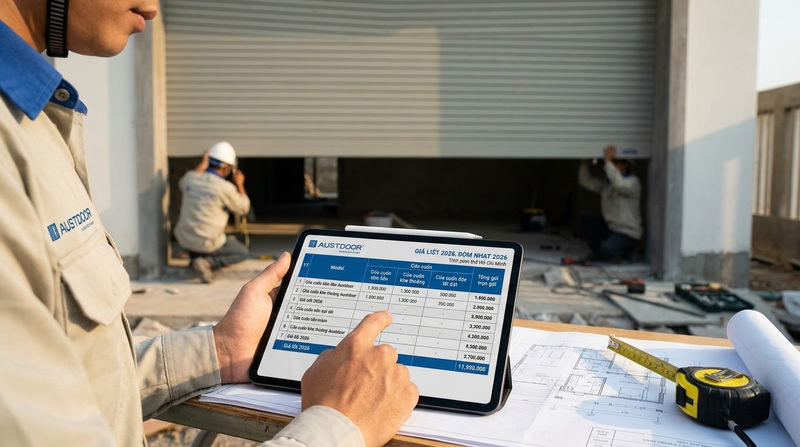 B&aacute;o Gi&aacute; Thi C&ocirc;ng Cửa Cuốn Austdoor Trọn G&oacute;i | Gi&aacute; Tốt TP.HCM 2026
