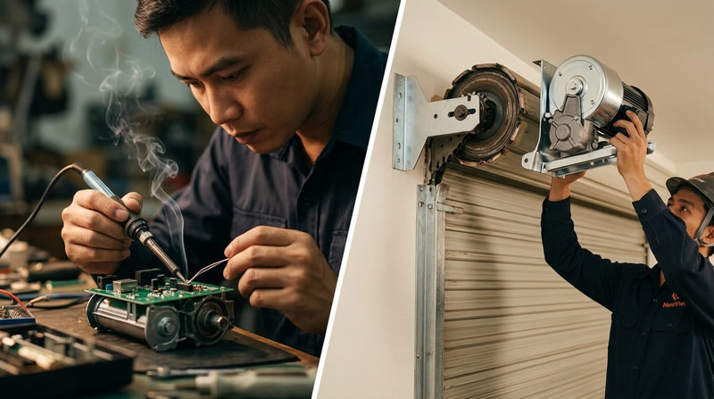 Giải &dstrok;&aacute;p: N&ecirc;n sửa chữa hay thay mới motor cửa cuốn?