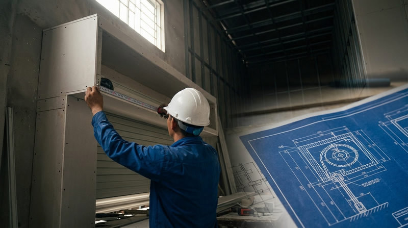 K&iacute;ch thước ti&ecirc;u chuẩn của hộp kỹ thuật che cửa cuốn l&agrave; bao nhi&ecirc;u?
