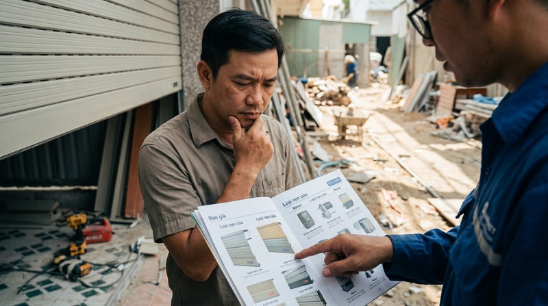 Sợ chọn sai cửa? Xem gi&aacute; cửa cuốn nh&agrave; phố chuẩn HCM &ndash; tư vấn ngay c&oacute; Namviet