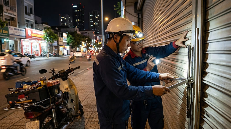 Sửa Cửa Cuốn Austdoor Bị Lệch Ray | C&abreve;n Chỉnh Nhanh Tại TP.HCM | Gọi Thợ Ngay