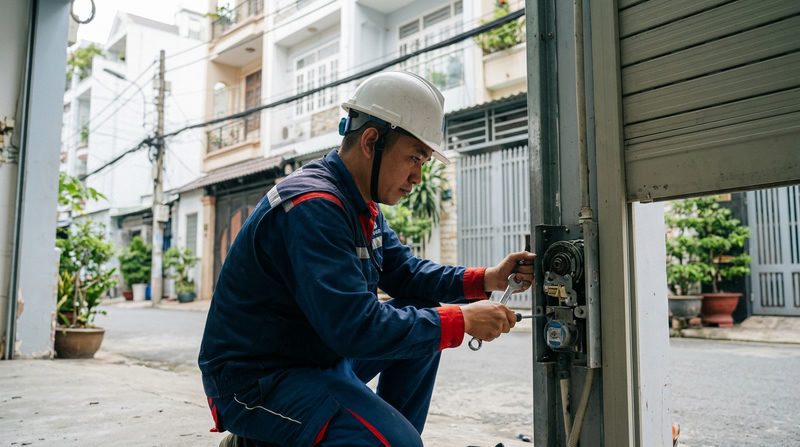 Sửa Cửa Cuốn Austdoor K&ecirc;u To | Khắc Phục &Ecirc;m Ngay Tại TP.HCM | Li&ecirc;n Hệ Ngay
