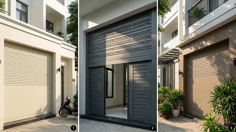 C&aacute;c Mẫu Cửa Cuốn Khe Tho&aacute;ng Austdoor &Ecirc;m &Aacute;i, &Dstrok;ẹp Cho Nh&agrave; Ống