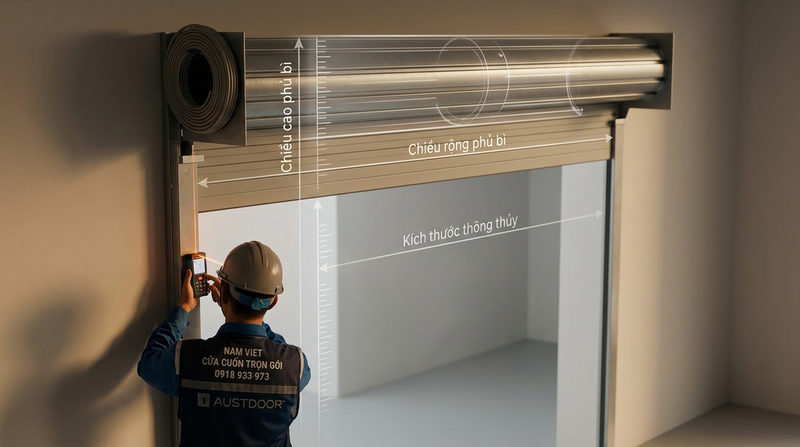 Hướng dẫn chi tiết c&aacute;ch t&iacute;nh gi&aacute; cửa cuốn Austdoor trọn g&oacute;i