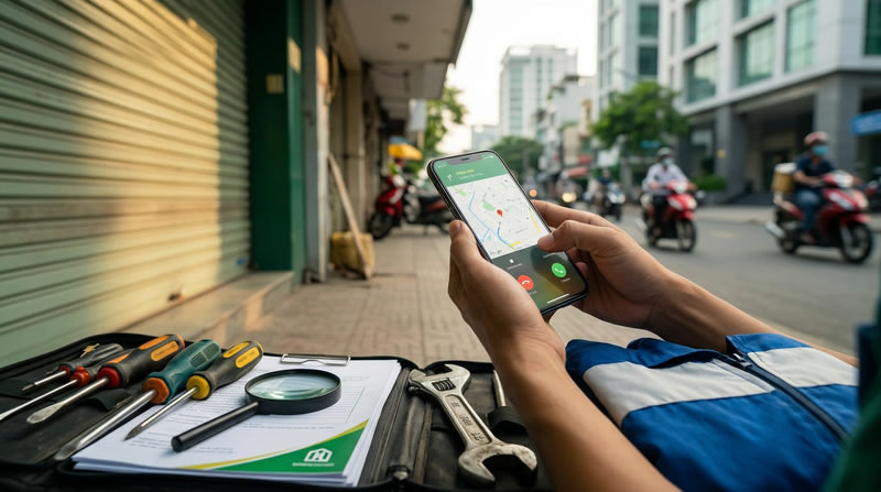 Quy Tr&igrave;nh Dịch Vụ Sửa Cửa Cuốn Uy T&iacute;n HCM
