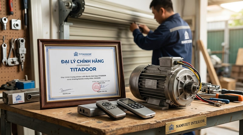 &Dstrok;ại l&yacute; thi c&ocirc;ng cửa cuốn Titadoor gi&aacute; rẻ, uy t&iacute;n số 1 TP.HCM