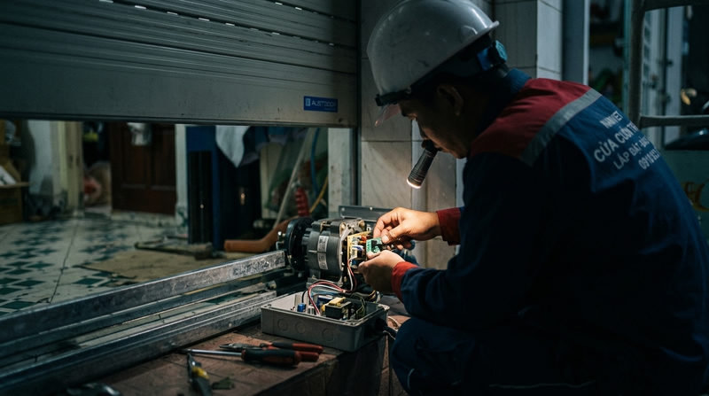 Dịch vụ sửa cửa cuốn Austdoor 24/7 v&agrave; ch&iacute;nh s&aacute;ch bảo h&agrave;nh d&agrave;i hạn