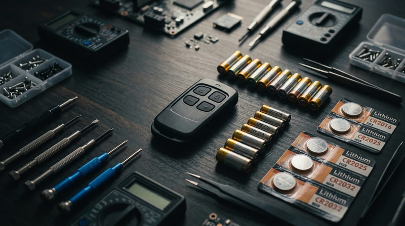 Giải &Dstrok;&aacute;p Thắc Mắc Khi Sửa Chữa & Thay Pin Remote Cửa Cuốn