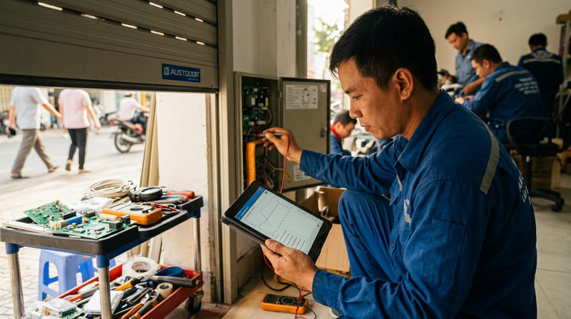 Quy Tr&igrave;nh Sửa Chữa Cửa Cuốn Nhanh Gọn, Chuy&ecirc;n Nghiệp