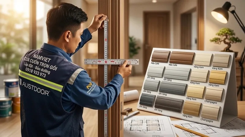 Yếu tố thẩm mỹ v&agrave; phong thủy trong thiết kế cửa cuốn