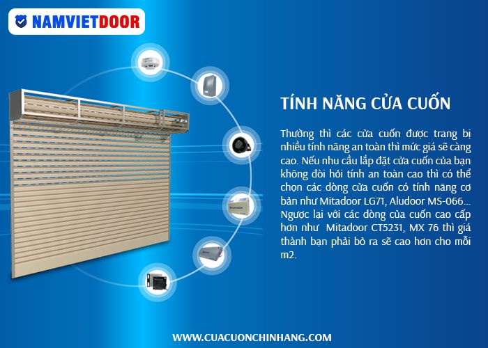 tính năng cửa cuốn