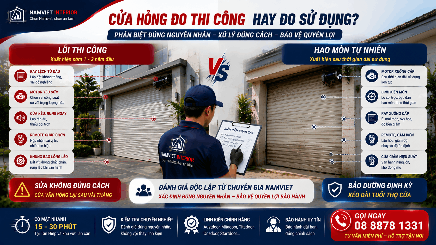 Sửa cửa cuốn xã Tân Hiệp