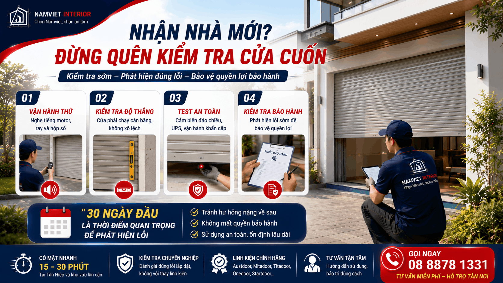 Sửa cửa cuốn xã Tân Hiệp