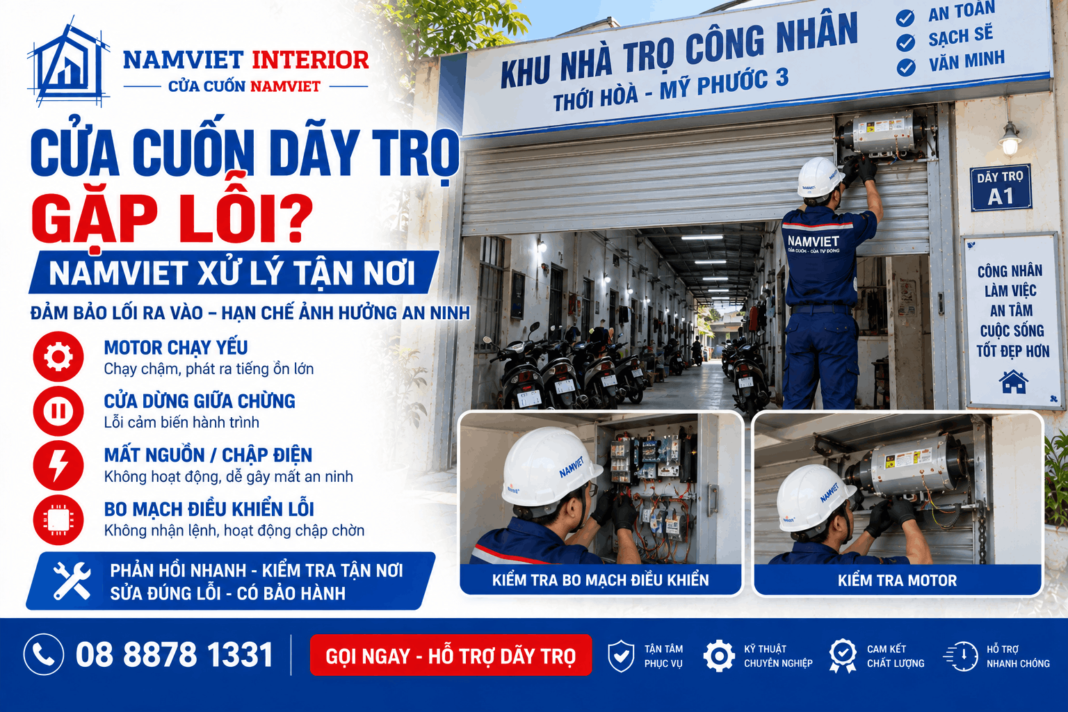 sửa cửa cuốn xã Thới Hòa