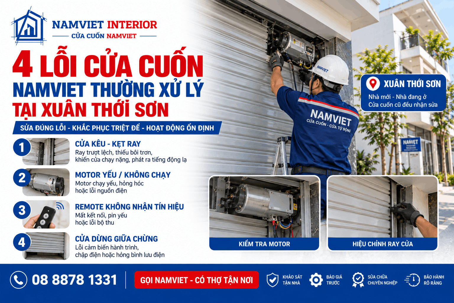 Sửa Cửa Cuốn Xã Xuân Thới Sơn