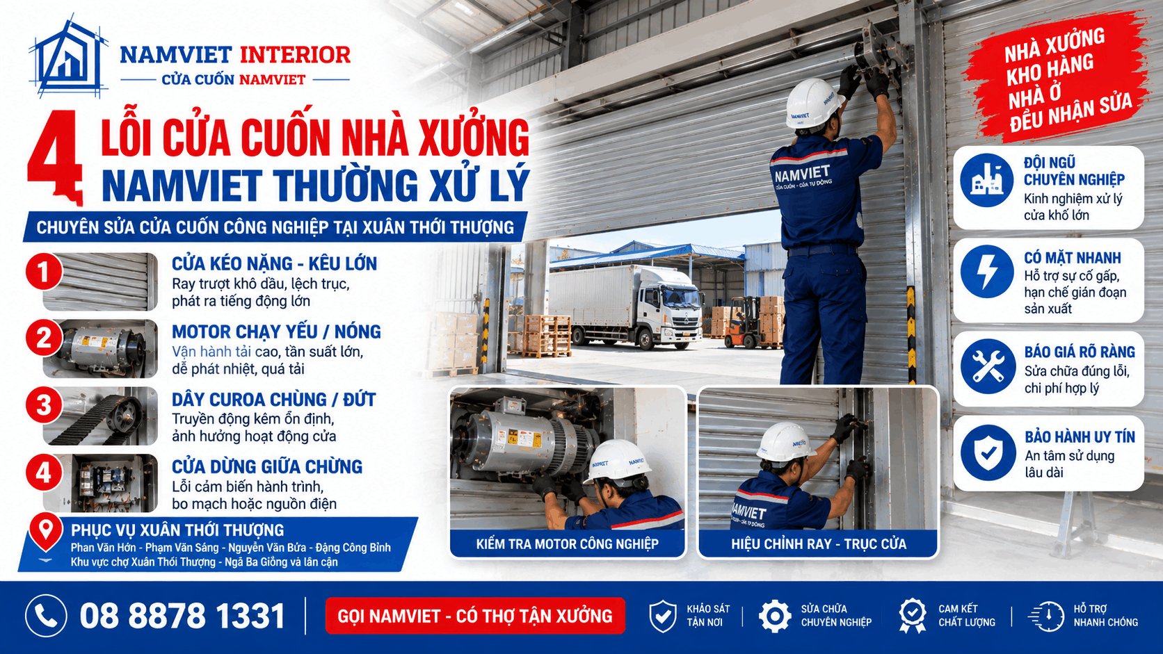 sửa cửa cuốn xã Xuân Thới Thượng