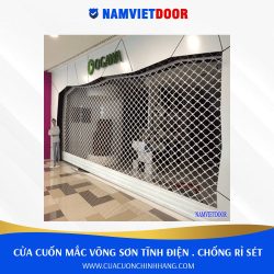 cửa cuốn mắc võng sơn tĩnh điện chống rỉ sét