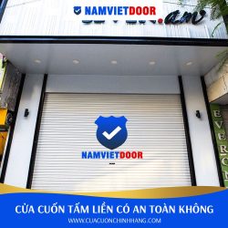 cửa cuốn tấm liền có an toàn không