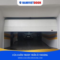 cửa cuốn trượt trần ô thoáng