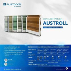 Cửa cuốn tấm liền Austdoor - Đa dạng màu sắc